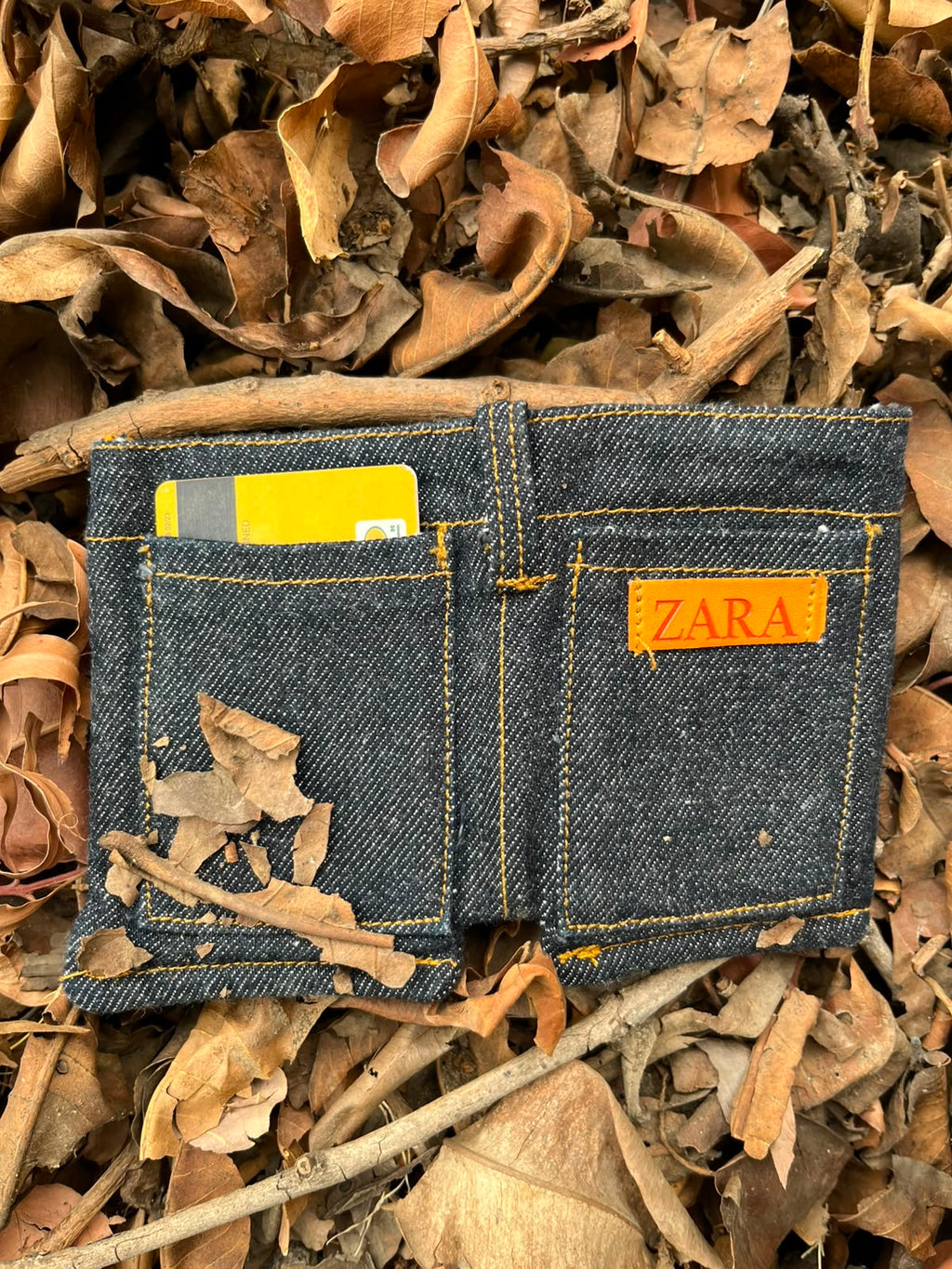 Denim Jeans Wallet – Unisex Bi-Fold