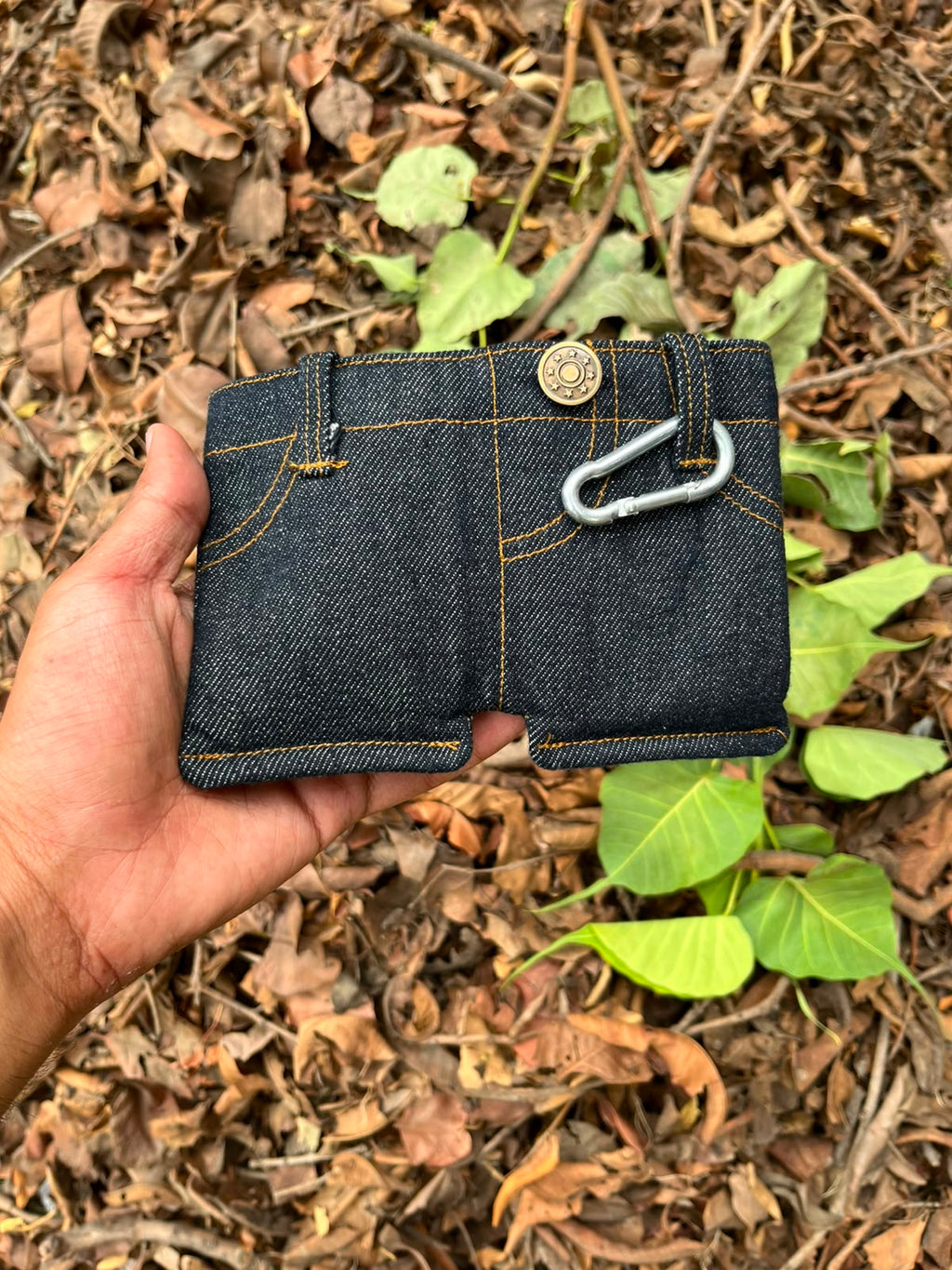 Denim Jeans Wallet – Unisex Bi-Fold